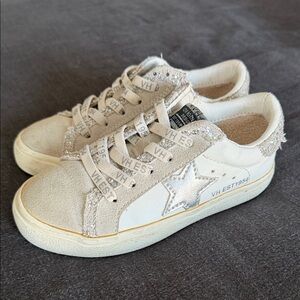 Vintage Havana Kids Sneakers in White, Grey and Silver